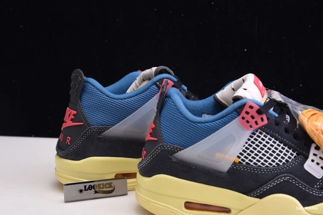 1st Kicks DC9533-001 OFF JORDAN 4 NOIR UNION RETRO AIR 0803